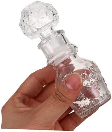 Vintage Miniature Glass Perfume Bottle for Travel and Home Decor