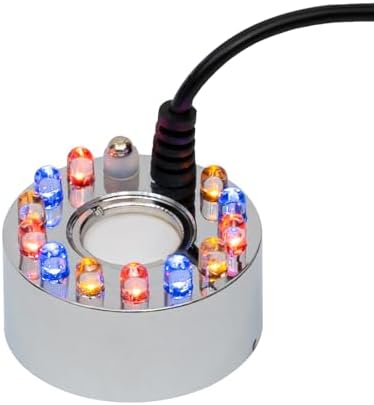 DYRABREST Indoor Relaxation Desktop Fountain with LED Light and Pump