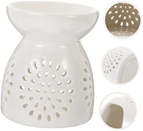 Cabilock Ceramic Essential Oil Burner with Hollowed Design
