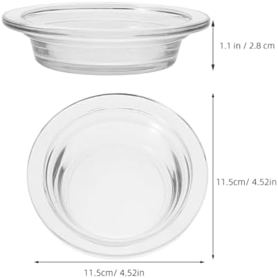 2Pcs Glass Wax Warmer Replacement Dish