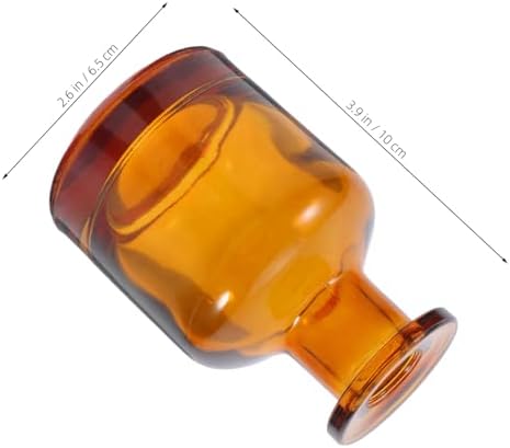 2 Pcs 150ml Glass Diffuser Bottles with Caps for Home Office and Car