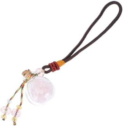 Natural Crystal Glass Essential Oil Car Hanging Perfume Bottle