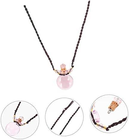 IMIKEYA Pink Perfume Bottle Pendant Car Diffuser