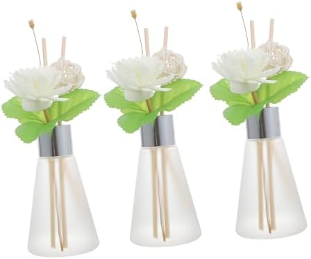 3Pcs Aroma Diffuser Elegant Glass Fragrance Bottles for Home Decor and Essential Oils
