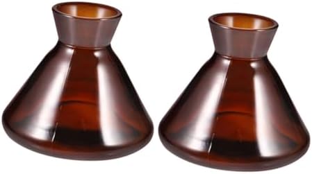 Ciieeo 2pcs Vintage Style Glass Diffuser Bottles for Aromatherapy