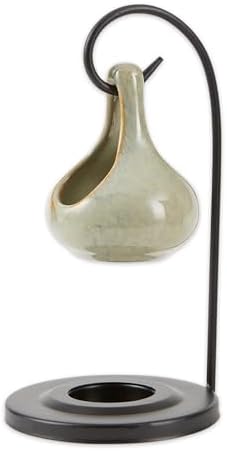 Folk Art Porcelain Tear Drop Oil Warmer Candle Holder