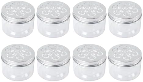 Klmnop 8pcs 4oz Scent Beads Container with Clear Hollow Lid