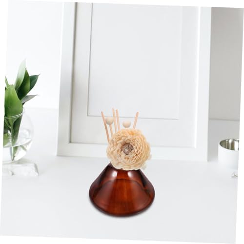 ABOOFAN 2pcs Elegant Glass Aromatherapy Diffuser Bottles
