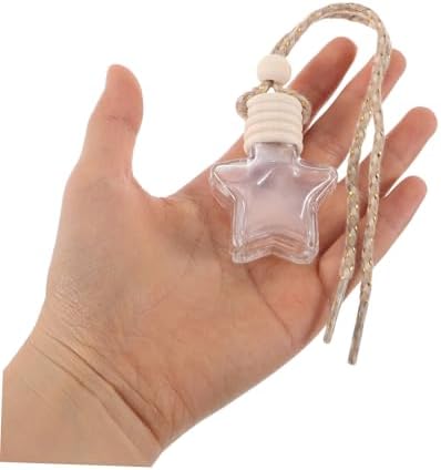 PartyKindom 2pcs Car Freshener Bottles Aromatherapy Hanging Pendant Empty Perfume Bottle for Car Decor