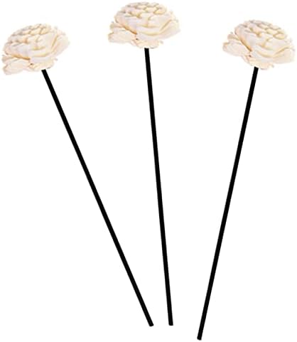 Healifty 3Pcs Rattan Dried Flower Aromatherapy Diffuser Sticks for Home Fragrance Stylish Decor Accessory