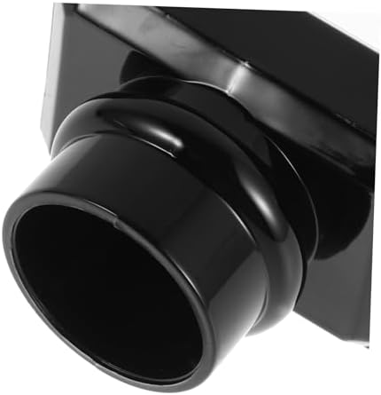 5pcs Black Square Perfume Bottle Caps with Screw Seal for Travel and Versatile Use