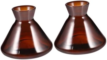 2pcs Wide Mouth Glass Diffuser Bottles Refillable