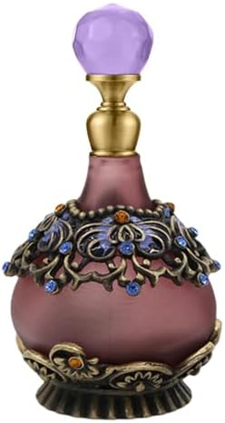 Retro Perfume Jar - Vintage Refillable Glass Vial for Essential Oils