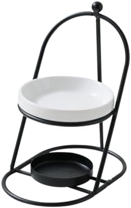 Essential Oil Burner with Removable Ceramic Bowl Black