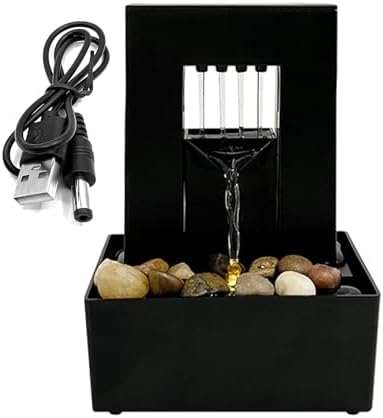 Rwoora Tabletop Small Fountain Waterfall Decor