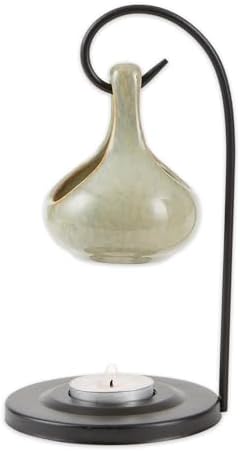 Folk Art Porcelain Tear Drop Oil Warmer Candle Holder