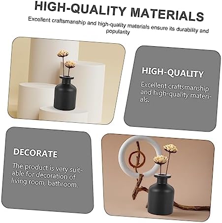 2pcs Chic Aroma Stick Glass Bottles Reusable Decorative Diffuser for Home Desktop