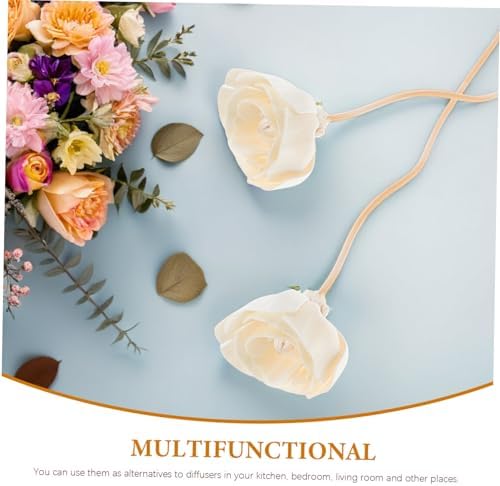 8pcs Flower Diffuser Sticks Natural Rattan for Home Decor
