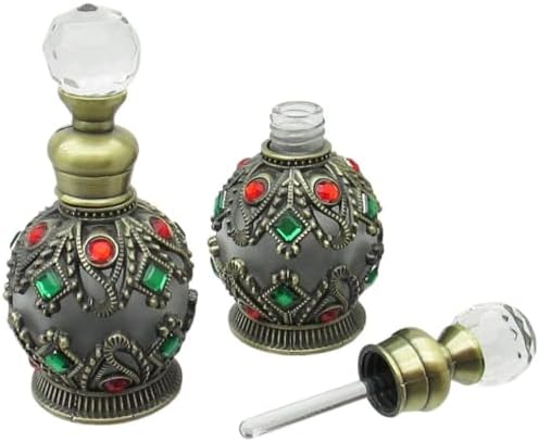 Antique Brass Decorated Perfume Bottle 15ml