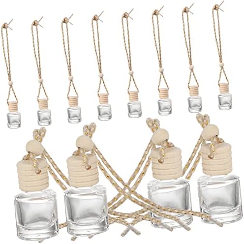 VOSAREA 12Pcs Transparent Aroma Bottles with Caps