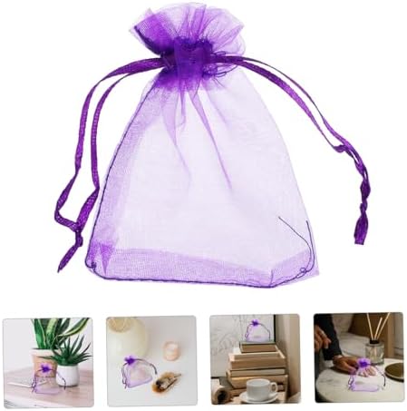 BIUDECO 100Pcs Drawstring Lavender Sachet Bags for DIY and Home Fragrance Use