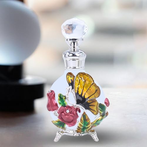 Yellow Glass Perfume Vial 25ml Refillable Bottle