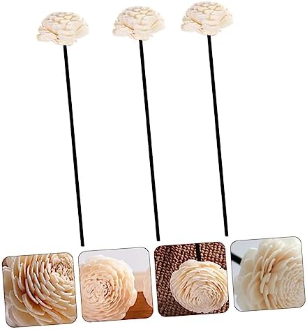 3pcs Dried Flower Diffuser Sticks for Home Aromatherapy Decor