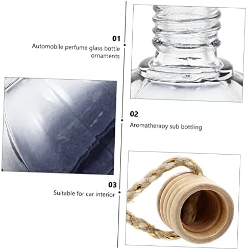 Car Perfume Hanging Pendant Set of 4 Aromatherapy Diffuser Bottles
