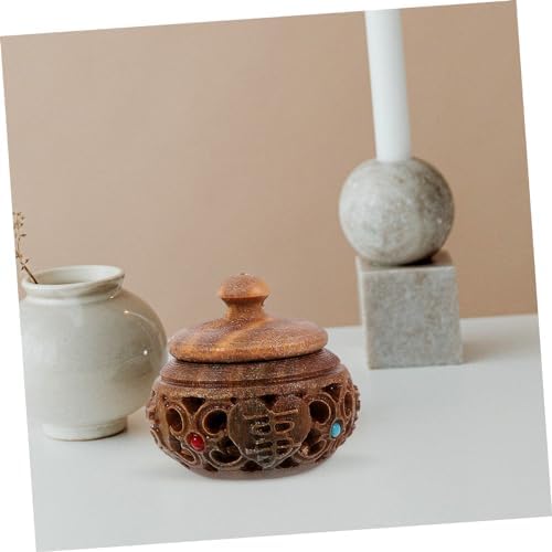 ABOOFAN 2pcs Hollow Car Diffuser Bottle Decorative Aroma Pendant for Scent Beads Vintage Design Holder for Home and Car