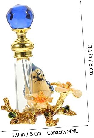 Mikinona Vintage Glass Essential Oil Bottle Decorative Refillable