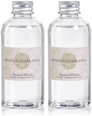 Zodax Grand Casablanca Porcelain Diffuser Refills - Apricot Bloom Scent - Set of 2