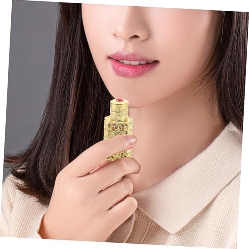 Egyptian Perfume Bottle Hollow Pattern Elegant Travel Atomizer for Essential Oils