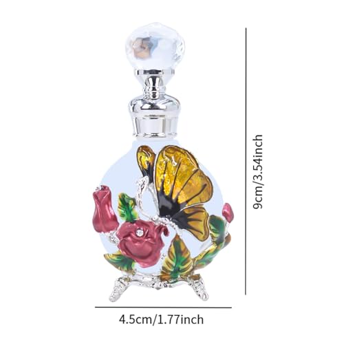 Yellow Glass Perfume Vial 25ml Refillable Bottle