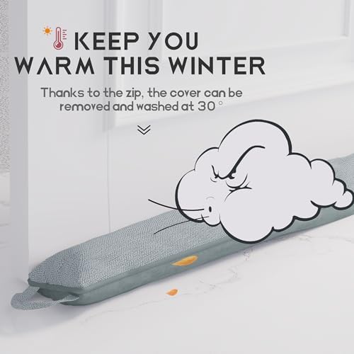 Johnear 36 Inch Under Door Draft Stopper for Cold and Noise Block