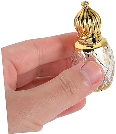 Middle Eastern Style Empty Perfume Bottle with Crown Lid