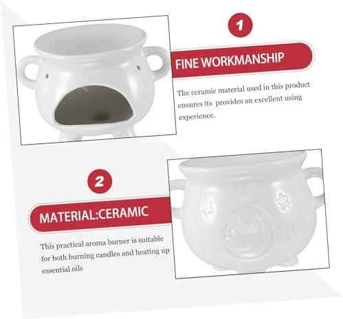 Cabilock Aroma Oil Burner Ceramic Candle Holder for Home Relaxation and Aromatherapy