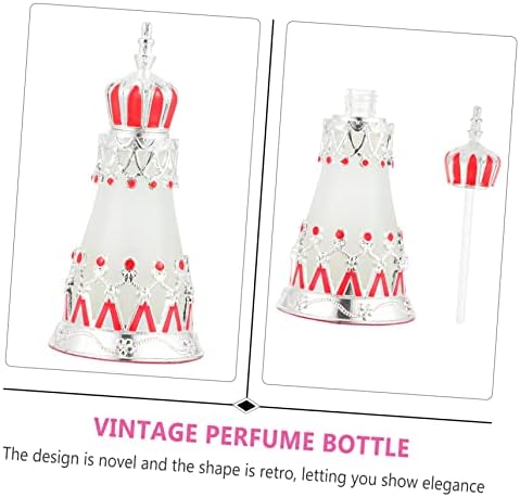 Luxshiny Vintage Arab Style Perfume Bottle Refillable Glass Dropper