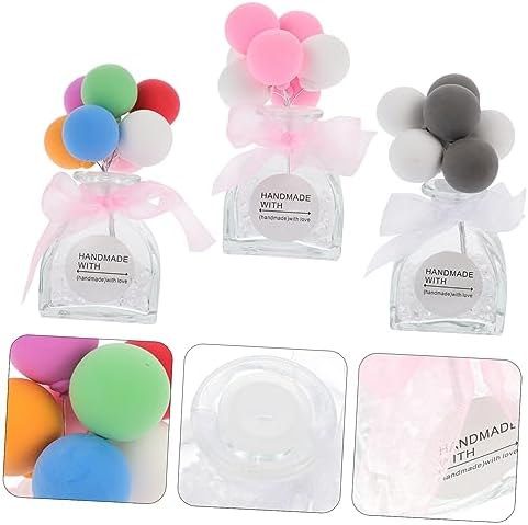 Ciieeo 3pcs Aromatherapy Car Perfume Decorative Balloon Storage Bottles
