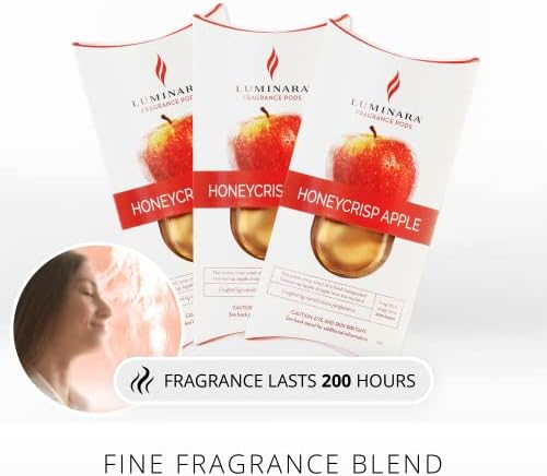 Luminara Fragrance Diffusing Pods Set of 3 Apple Natural Home Scent Refills