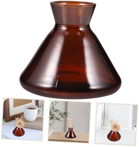 ABOOFAN 2pcs Elegant Glass Aromatherapy Diffuser Bottles