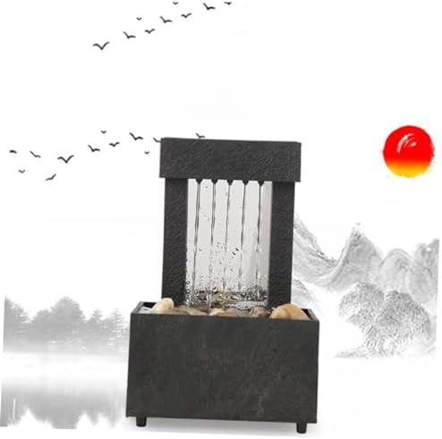 ORFOFE Tabletop Fountain Indoor Mini Waterfall Decor