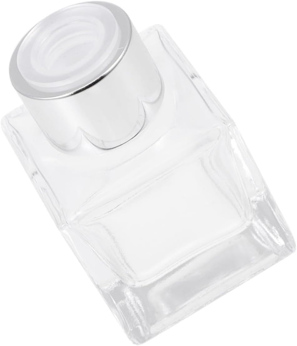 Happyyami 50ml Glass Aromatherapy Diffuser Bottle Square Design