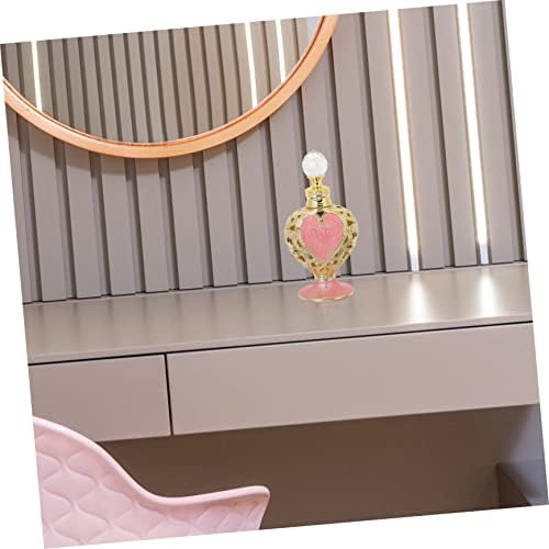 Heart Shaped Perfume Bottle Middle Eastern Style Decorative Refillable Container for Essential Oils