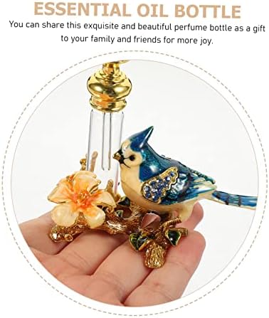 Mikinona Vintage Glass Essential Oil Bottle Decorative Refillable