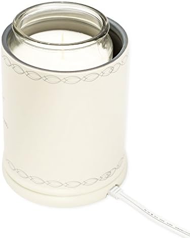 Elanze Designs Jar Candle Warmer with Metal Plate