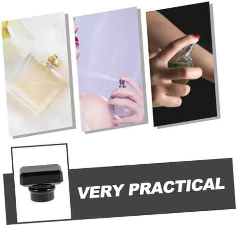 5pcs Round Plastic Perfume Bottle Caps Elegant Travel Seal Lids Replacement Screw Caps For Home Fragrance Accessories