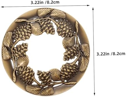 Angoily 2pcs Hollow Metal Candle Toppers for Scented Candles
