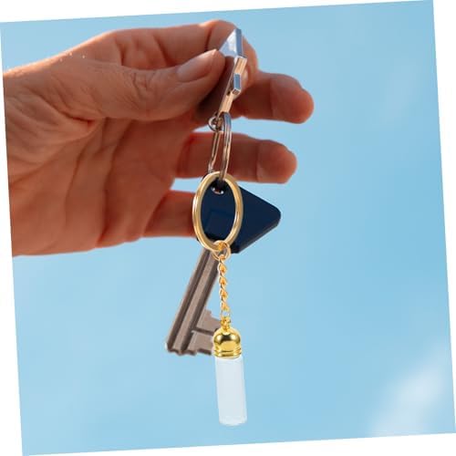 NOLITOY Tiny Refillable Glass Perfume Bottle Keychain