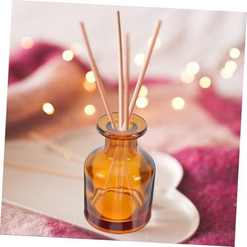 2pcs Glass Diffuser Bottles with Reed Sticks for Home Office Car Fragrance