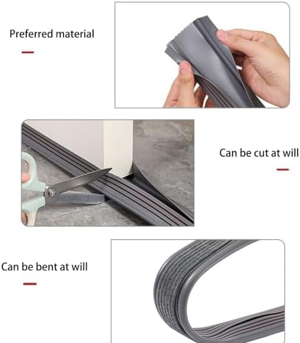 2Pack Door Draft Stopper with Felt Cloth Soundproofing for Doors